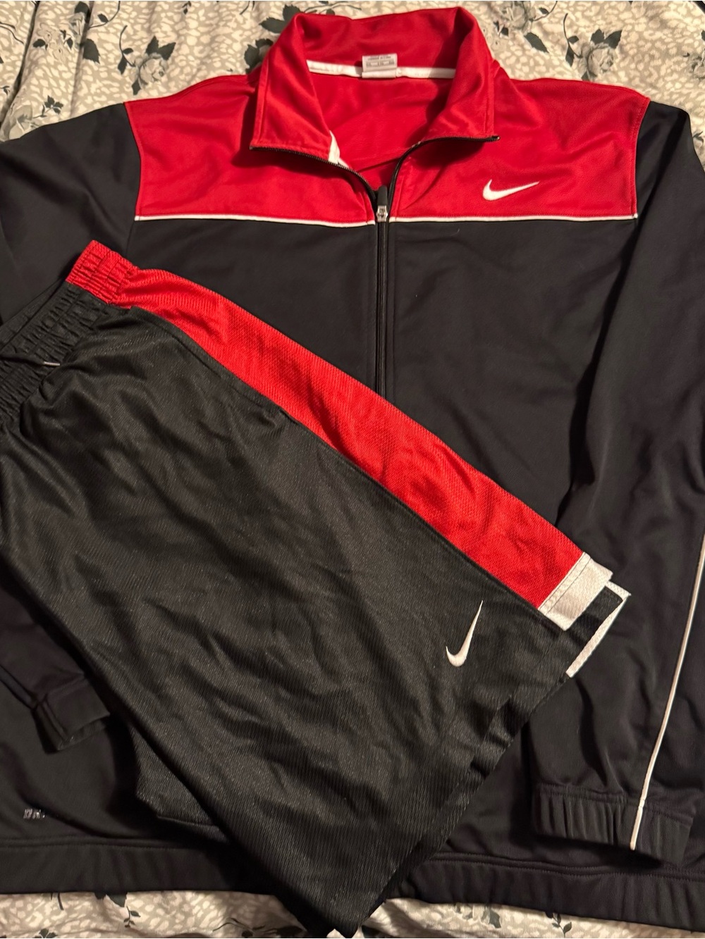 Nike Men’s Black & Red Performance Track Jacket